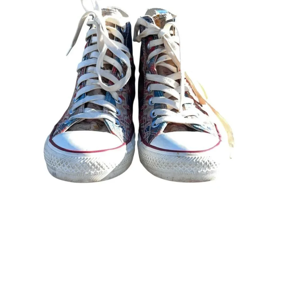 Converse Chuck Taylor All Star Hi Top Multi Natural patchwork 544836C Woman’s 9 - Picture 3 of 10